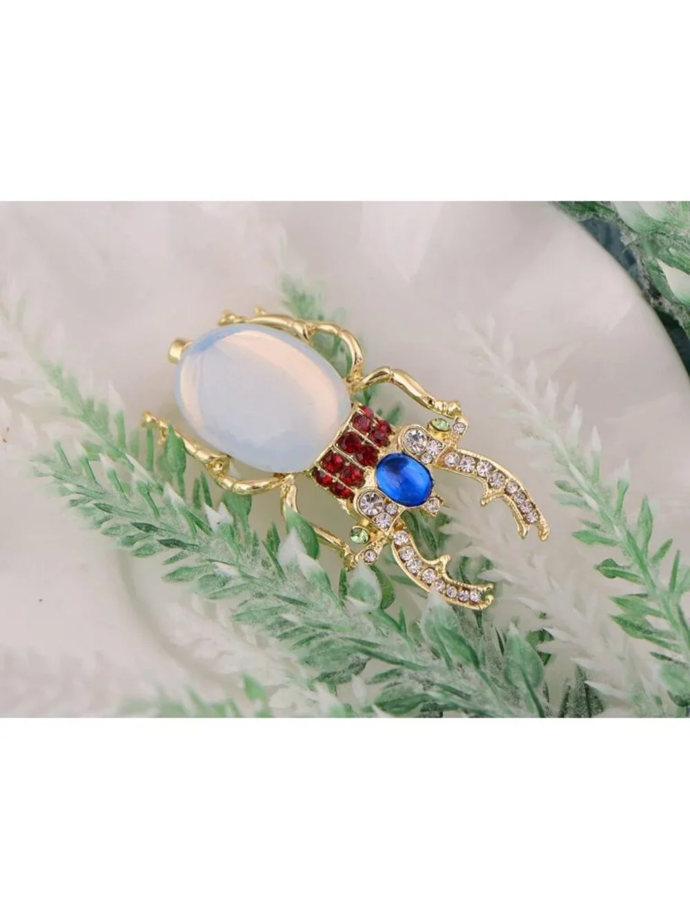 Vintage Antique Gold Scarab Beetle Brooch Pin | Egyptian-Inspired Jewelry